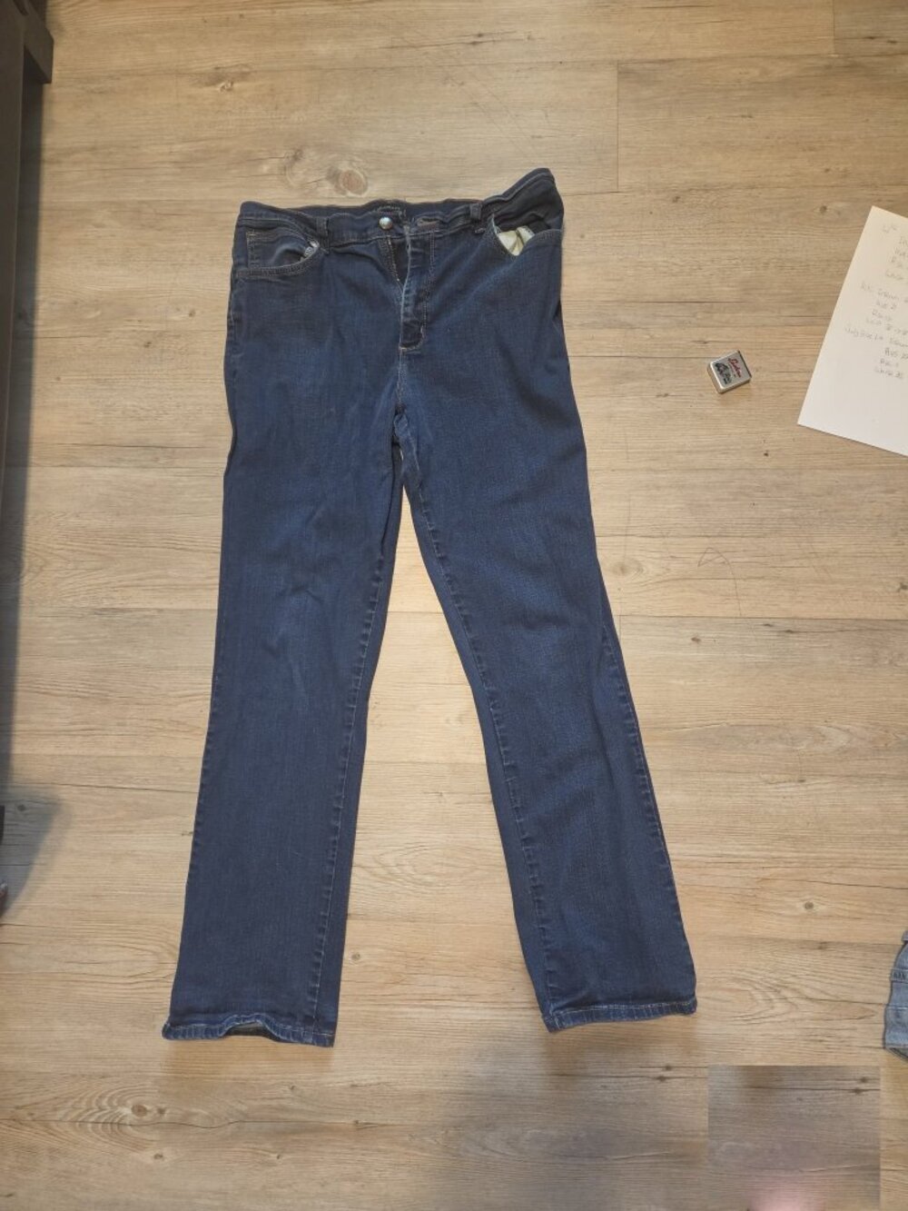 Lee Relaxed Fit Dark Wash Blue Jeans Women's Size 12